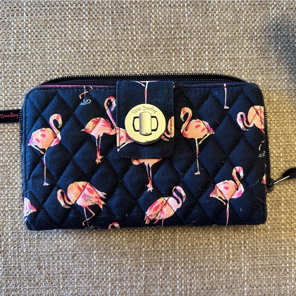 Vera Bradley flamingo wallet. New without tags